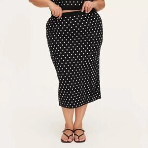 Size 3X - Women Mini Polka Dot Sweater Midi Skirt kate spade x Target - NWT